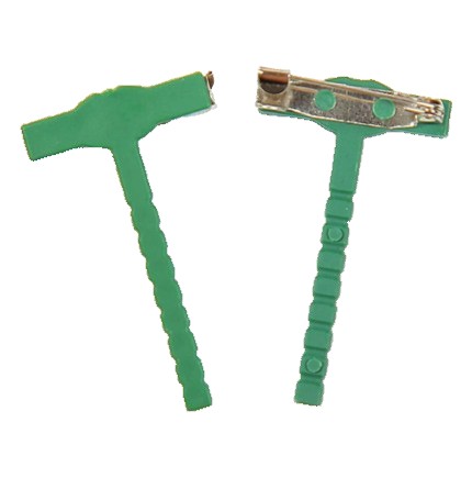 Set 5 suport cocarde 2 5 x 4 5 cm Verde